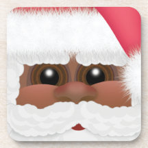 Whimsical Black of African American Santa Claus