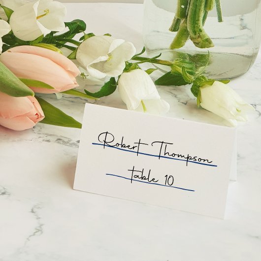 Whimsical Blauwe Hand Getrokken Bruiloft