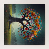 Whimsical bloei boom legpuzzel (Horizontaal)