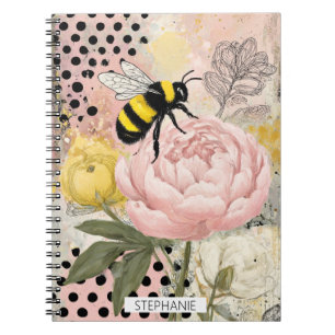 Whimsical Bloem en Bij – Knus Bloemstuk (2) Notitieboek