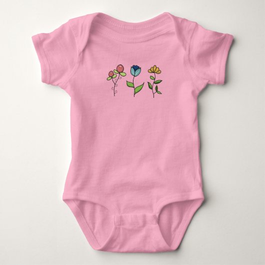 Whimsical Bloemen Romper (Voorkant)