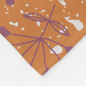 Whimsical Bloemen Vogels Fleece Deken (Hoek)