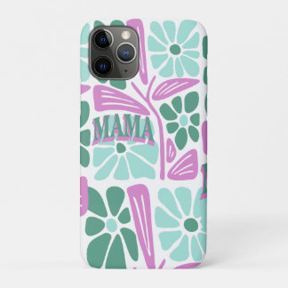 Whimsical Bloemige Moeder  iPhone 11 Pro Hoesje