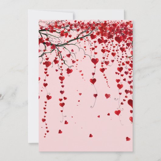 Whimsical Blooming Hearts Valentijn (Achterkant)