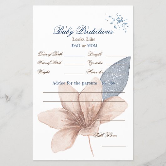 Whimsical Blooms: Elegante Waterverf Flyer (Voorkant)
