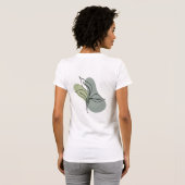 Whimsical Blooms & Speelse Citaten voor Gratis Spi T-shirt (Achterkant volledig)