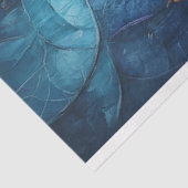 Whimsical Blue en Paarse Mandala Doodle Tissuepapier (Detail)