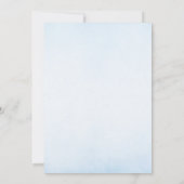 Whimsical Blue Hete Luchtballon Baby Boy Douche Kaart (Achterkant)