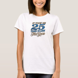 Whimsical Blue kostte 25 JAAR GOEDE 2D Art Design T-shirt