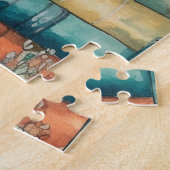 Whimsical boeken puzzel legpuzzel (Zijkant)