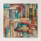 Whimsical boeken puzzel legpuzzel (Horizontaal)