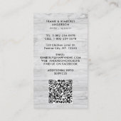 Whimsical Boerderij Fresh Eggs Chicken QR Code Visitekaartje (Achterkant)