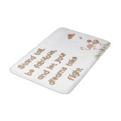 Whimsical Boho Flamingo Monogrammed | Badmat (Gekanteld)