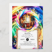 Whimsical Boho Fun Scientist Verjaardag Kaart (Voorkant / Achterkant)