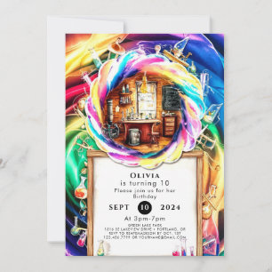 Whimsical Boho Fun Scientist Verjaardag Kaart