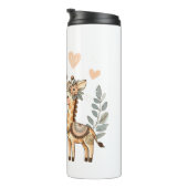 Whimsical Boho Giraffe Family Thermosbeker (Geroteerd rechts)