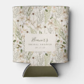 Whimsical Boho Groene Loof Bruidsdouche Blikjeskoeler (Voorkant)