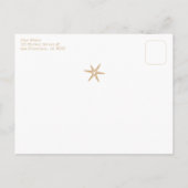 Whimsical Boho Lijst Elegant SAVE THE DATE CUSTOM Uitnodiging Briefkaart (Achterkant)