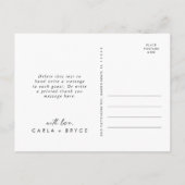 Whimsical Boho Wildflower Wedding Thank You Briefkaart (Achterkant)