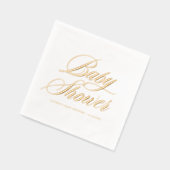 Whimsical Bold Baby shower de calligraphie (Gauche)