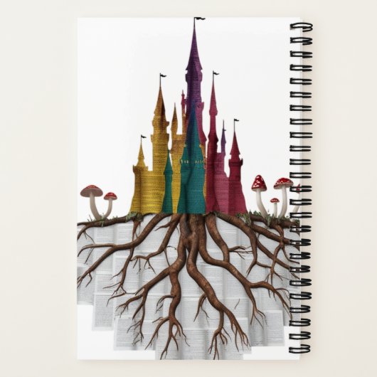 Whimsical Book Page Art Journal (Verso)