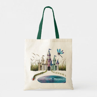 Whimsical Book Page Castle Tote Bag – Enchanted 