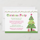 Whimsical-boom licht uitnodiging toe (Voorkant)