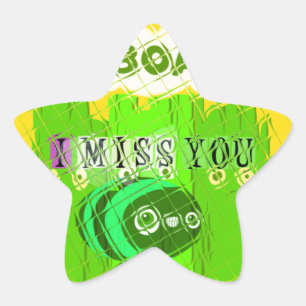 Whimsical Bored maar Thinking of You Ster Sticker