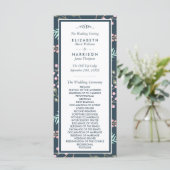 Whimsical Botanical Berry Wedding Programma (Staand voorkant)