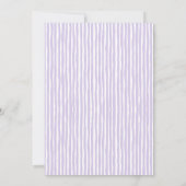 Whimsical Bow Lila Moederdag Brunch Uitnodiging (Achterkant)