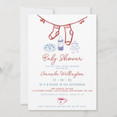 Whimsical Brewing Coffee Hand Drawn Baby shower Kaart (Voorkant)