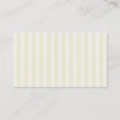 Whimsical Brown Bow Striped Diaper Raffle Informatiekaartje (Achterkant)