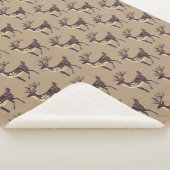 Whimsical Brown Deer Christmas Sherpa Deken (3/4)