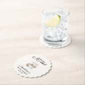 Whimsical Bruidssalon 'Net Af'  Kartonnen Onderzetters (Insitu)