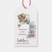 Whimsical Bruiloftsfeest Thee Party Cadeaulabel (Voorkant)