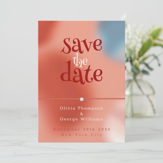 Whimsical Bubbles of Love: Sprookje Save The Date (Staand voorkant)