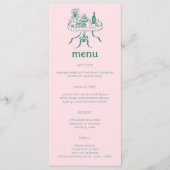 Whimsical Buffet Table Doodle Sketch Modern CUSTOM Menu (Voorkant)