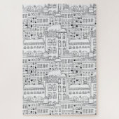 Whimsical Buildings Hand-Drawn Pen and Ink Legpuzzel (Verticaal)
