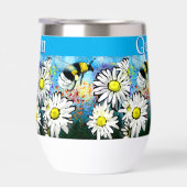 Whimsical Bumble Bee in Daisies gepersonaliseerd (Rechts)