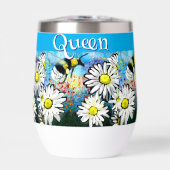 Whimsical Bumble Bee in Daisies gepersonaliseerd (Voorkant)