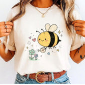 Whimsical Bumblebee Nature Lover Tri-Blend Shirt