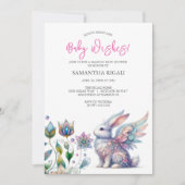 Whimsical Bunny Baby Douche Uitnodigingen (Voorkant)