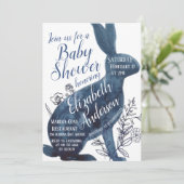 Whimsical Bunny Baby shower Invitation Kaart (Staand voorkant)