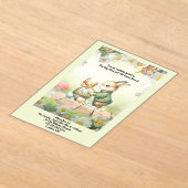 Whimsical Bunny Easter Acrylic Invitation (Poser)