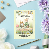 Whimsical Bunny Easter Acrylic Invitation (Insitu (Mariage))