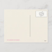 Whimsical Bunny & Flowers Happy Easter briefkaart (Achterkant)