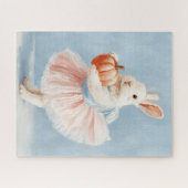 Whimsical Bunny met Herfst Pompoen Legpuzzel (Horizontaal)