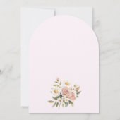 Whimsical Bunny One Little Bunny Uitnodiging (Achterkant)