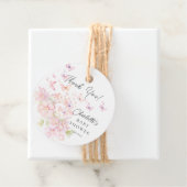 Whimsical Butterflies Baby shower Bedankjes Labels (In situ)