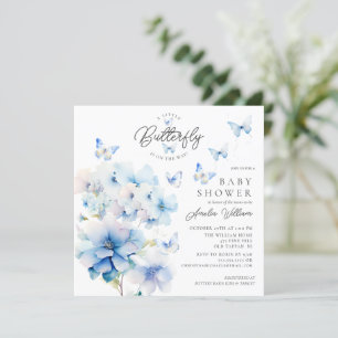 Whimsical Butterflies Baby shower Invitation Kaart
